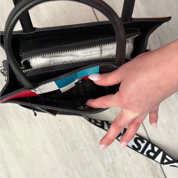 Karl Lagerfeld Multicolor colorblock Leather Bag - Picture 11 of 11